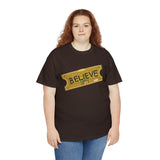 Believe Express Ticket for Santa NO YEAR High Quality Tee