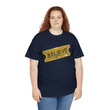 Believe Express Ticket for Santa NO YEAR High Quality Tee
