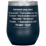 New Corporate Lingo Wine Mug Offensive