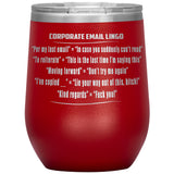 New Corporate Lingo Wine Mug Offensive