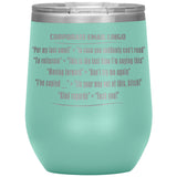 New Corporate Lingo Wine Mug Offensive
