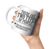 There are two types of People Those who can extrapolate from incomplete data Mug - Funny Statistics Math Coffee Cup