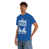 Fishing Solves Most Of My Problems Hunting Solves The Rest High Quality Tee