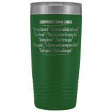 Corporate Email Lingo Funny Work Employee E-Mail CLEAN Offensive Coffee Cup Mug 20 Ounce Tumbler - Luxurious Inspirations