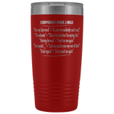 Corporate Email Lingo Funny Work Employee E-Mail CLEAN Offensive Coffee Cup Mug 20 Ounce Tumbler - Luxurious Inspirations