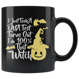 I Just Took A DNA Test Turns Out I'm 100% That Witch Ghost Costumes Children Candy Trick or Treat Makeup Mug Coffee Cup - Luxurious Inspirations
