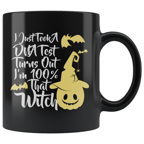 I Just Took A DNA Test Turns Out I'm 100% That Witch Ghost Costumes Children Candy Trick or Treat Makeup Mug Coffee Cup - Luxurious Inspirations