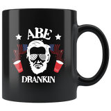 Abe Drankin Abraham Lincoln July 4th beer mug coffee cup - Luxurious Inspirations
