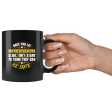 Once you let motherfuckers slide they start to think they can ice skate arena rink assholes coffee cup mug - Luxurious Inspirations