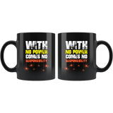 With no power comes no responsibility kick your ass superhero normal human coffee cup mug - Luxurious Inspirations