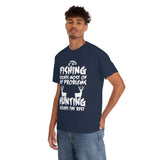 Fishing Solves Most Of My Problems Hunting Solves The Rest High Quality Tee