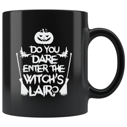 Do You Dare Enter The Witch's Lair Halloween Costumes Children Candy Trick or Treat Makeup Mug Coffee Cup - Luxurious Inspirations