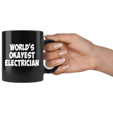 World's Okayest Electrician Mug - Luxurious Inspirations