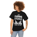 Fishing Solves Most Of My Problems Hunting Solves The Rest High Quality Tee