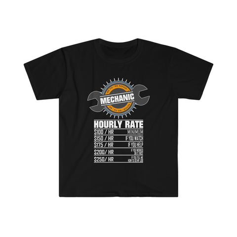 Mechanic Hourly Rate High Quality Tee