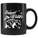 Support Wildlife PETA bears wolves nature wilderness wild camping coffee cup mug - Luxurious Inspirations