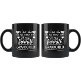 I love how we all know that I'm your favorite grandchild grandparents granny grandpa coffee cup mug - Luxurious Inspirations