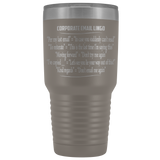 Corporate Email Lingo Funny Work Employee E-Mail CLEAN Offensive Coffee Cup Mug 30 Ounce Tumbler - Luxurious Inspirations