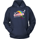 Crittles Taste The Painbow Hoodie - Funny DND Parody Fan Design - Binge Prints