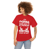 Fishing Solves Most Of My Problems Hunting Solves The Rest High Quality Tee