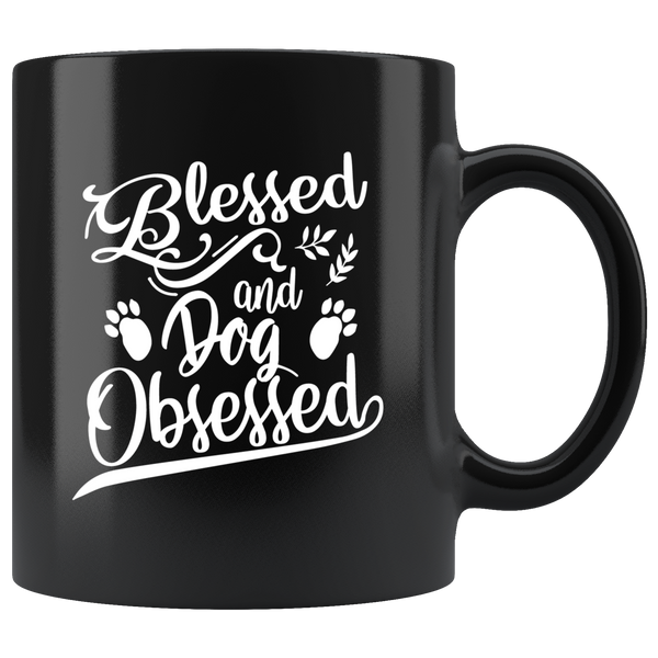 Blessed and dog obsessed love animal coffee cup mug - Luxurious Inspirations