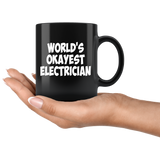 World's Okayest Electrician Mug - Luxurious Inspirations