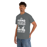 Fishing Solves Most Of My Problems Hunting Solves The Rest High Quality Tee