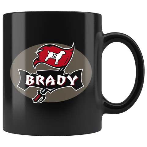 Tampa Bay Brady 12 GOAT Coffee Cup Fan High Quality Premium Grade Mug - Luxurious Inspirations