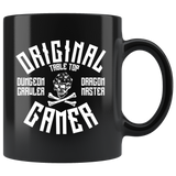Original gamer rpg DND d20 d2 critical hit miss dice coffee cup mug - Luxurious Inspirations