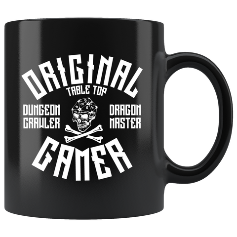 Original gamer rpg DND d20 d2 critical hit miss dice coffee cup mug - Luxurious Inspirations