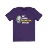Eat Sleep Hamilton Repeat Shirt - Alexander Musical High Quality Tee - Luxurious Inspirations