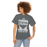Fishing Solves Most Of My Problems Hunting Solves The Rest High Quality Tee
