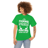 Fishing Solves Most Of My Problems Hunting Solves The Rest High Quality Tee