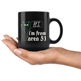Hi i'm from area 51 UFO flying saucers they can't stop all of us September 20 2019 Nevada United States army aliens extraterrestrial space green men coffee cup mug - Luxurious Inspirations