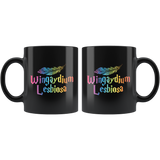 Wingaydium Lesbiosa gay pride lesbian LGBT community transgender equality coffee cup mug - Luxurious Inspirations