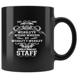 Est 1996 Weasley's wizard wheezes by Weasley & Weasley  number 93 Diadon alley staff shops coffee cup mug - Luxurious Inspirations