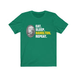 Eat Sleep Hamilton Repeat Shirt - Alexander Musical High Quality Tee - Luxurious Inspirations