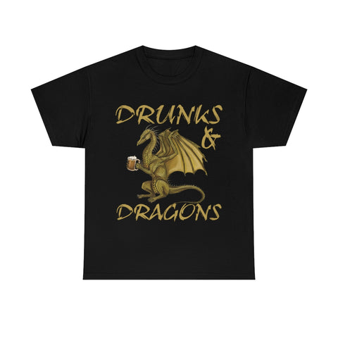 Drunks and Dragons High Quality Tee
