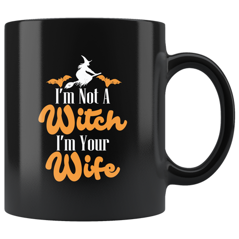 I'm Not A Witch I'm Your Wife Ghost Halloween Costumes Children Candy Trick or Treat Makeup Mug Coffee Cup - Luxurious Inspirations