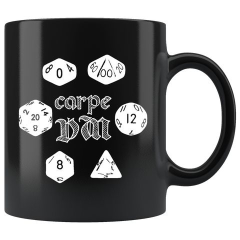 Carpe DM DND dice games coffee cup mug - Luxurious Inspirations
