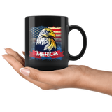 American Eagle Patriotic America 4th of July Proud USA Mug - Bad Ass 'Merica Flag Coffee Cup - Luxurious Inspirations