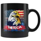 American Eagle Patriotic America 4th of July Proud USA Mug - Bad Ass 'Merica Flag Coffee Cup - Luxurious Inspirations