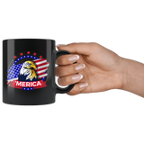 American Eagle Patriotic America 4Tth of July Proud USA Mug - Bad Ass 'Merica Flag Coffee Cup - Luxurious Inspirations