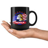American Eagle Patriotic America 4Tth of July Proud USA Mug - Bad Ass 'Merica Flag Coffee Cup - Luxurious Inspirations