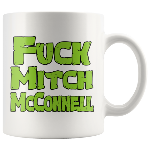 Fuck Mitch McConnell You Turtle Looking Jerk Mug Funny Offensive Rude Coffee Cup - Binge Prints