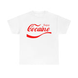 Enjoy Cocaine Parody High Quality Tee