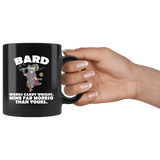 Bard Cat Black Mug - Funny Class DND D&D Dungeons And Dragons Coffee Cup - Luxurious Inspirations