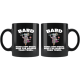 Bard Cat Black Mug - Funny Class DND D&D Dungeons And Dragons Coffee Cup - Luxurious Inspirations