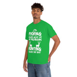 Fishing Solves Most Of My Problems Hunting Solves The Rest High Quality Tee