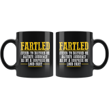 Fartled (verb) to disturb or agitate suddenly as by a surprise or loud fart smelly coffee cup mug - Luxurious Inspirations